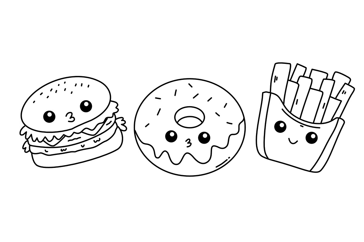 hand drawn food and drink icon set, an Outline Icon by foxndeer (Photo 3 of 4)