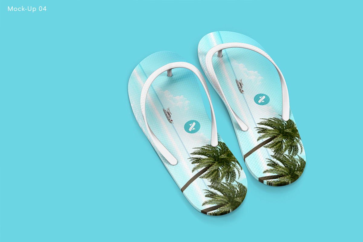 Flip Flops Mockup, a Product Mockup by zokidesign (Photo 5 of 10)