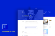 Ivi - Minimal Personal/Portfolio, a HTML Template by scrils (Thumbnail 1 of 4)