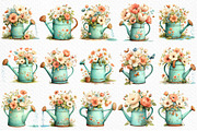 Spring Watering Clipart, an Illustration by Craft Nest (Thumbnail 6 of 12)