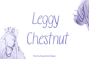 Leggy Chestnut - Handwriting Font
