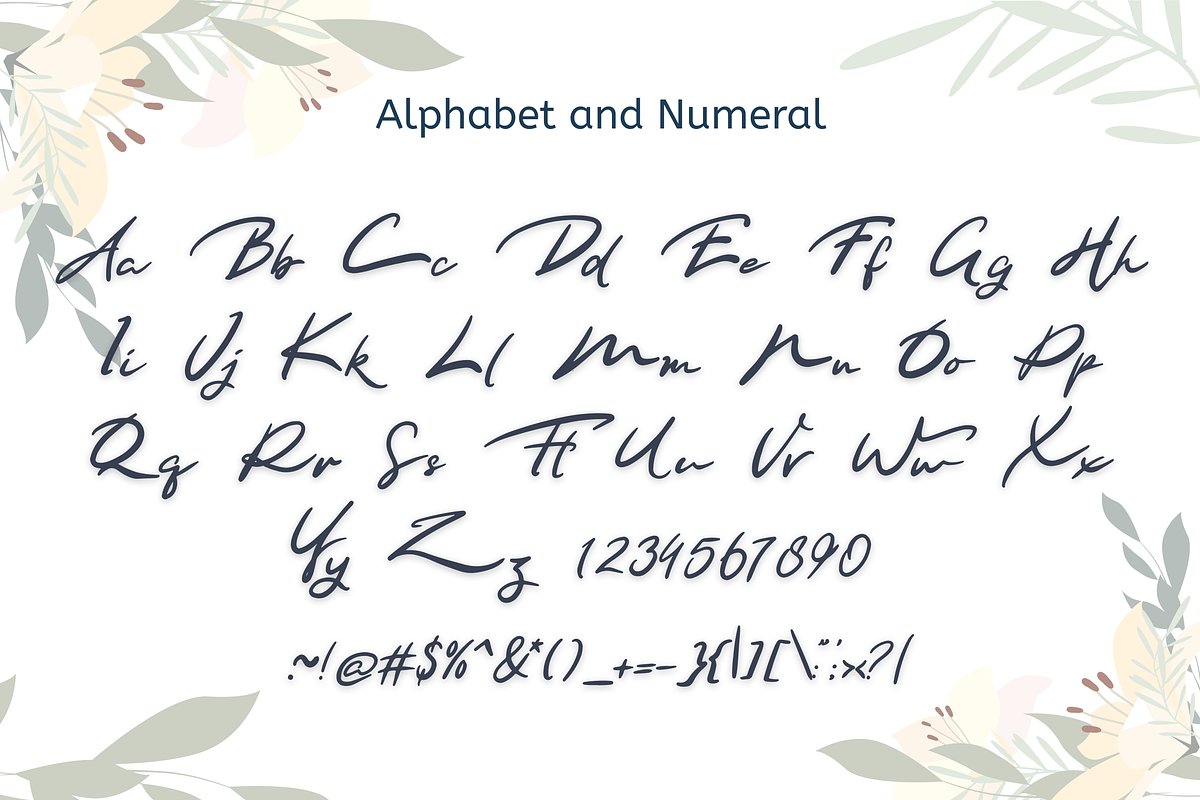 Andrew Smith Handwritten Script Font, a Script Font by Gookkis Studio (Photo 5 of 6)