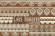 Vector Lace Border Clipart Lace, an Object Graphic by Paper Element (Thumbnail 3 of 3)