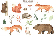 Forest animals watercolor, an Animal Illustration by Marina Ermakova (Thumbnail 2 of 13)