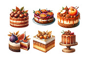 Autumn Cake Clipart Bundle, an Illustration by Daily.Designs (Thumbnail 2 of 5)