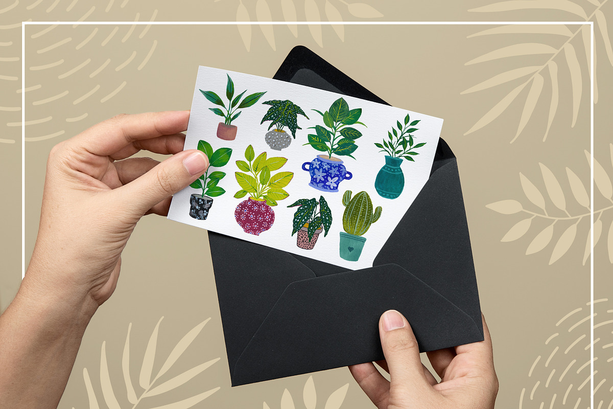 Watercolor Gouache Plants Leaves PNG, an Illustration by MakeMyPlaceDesign (Photo 3 of 3)