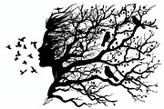 Nature Face Vector Collection, an Illustration by BIPLOB EXPERT (Thumbnail 2 of 9)
