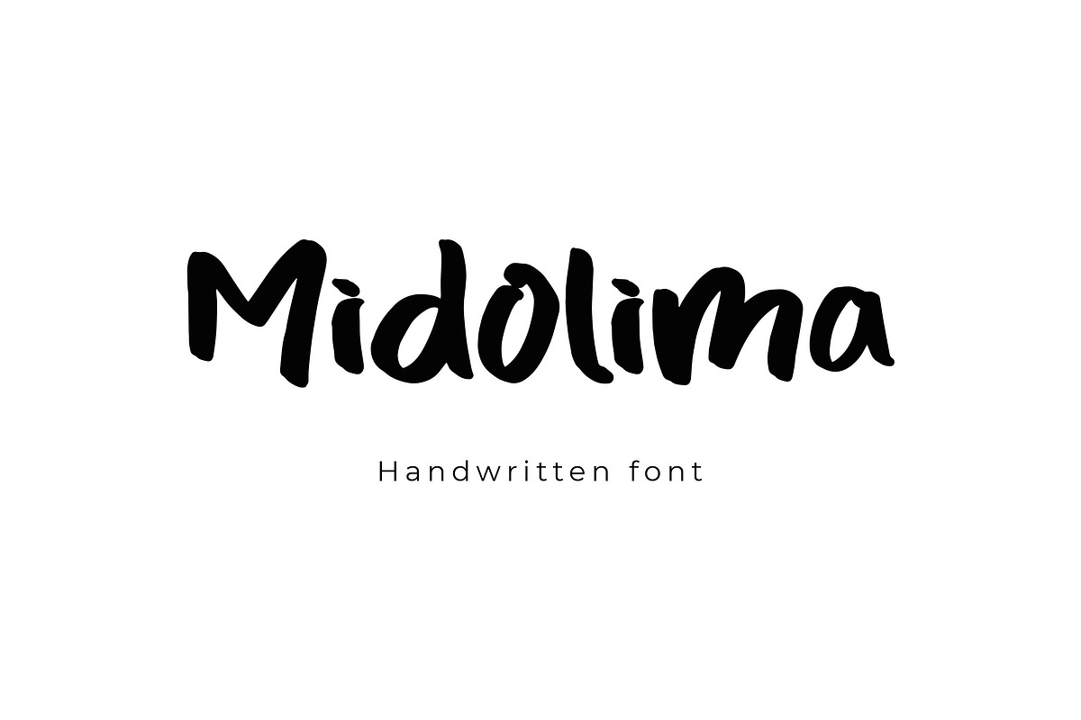 Midolima Handwriting Font, a Handwritten Font by NTC Graphic (Photo 1 of 9)