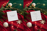 Christmas Square Card Mockup, a Product Mockup by TatiMockup (Thumbnail 2 of 3)