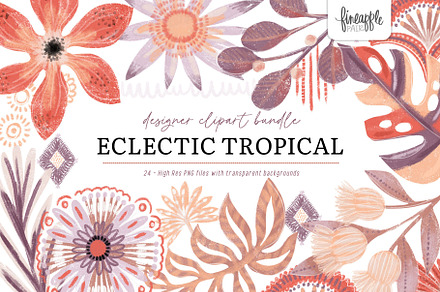 Boho Tropical Clipart