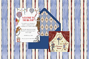 Vintage Watercolor Circus Clipart, an Object Illustration by Teresa Art Store (Thumbnail 7 of 9)