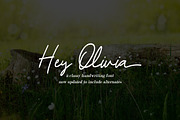 Hey Olivia - a romantic script, a Script Font by Design 265 (Thumbnail 1 of 6)