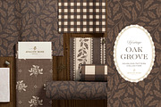 Oak & Acorn Autumn Patterns - Brown, a Pattern Graphic by Eclectic Anthology (Thumbnail 4 of 13)