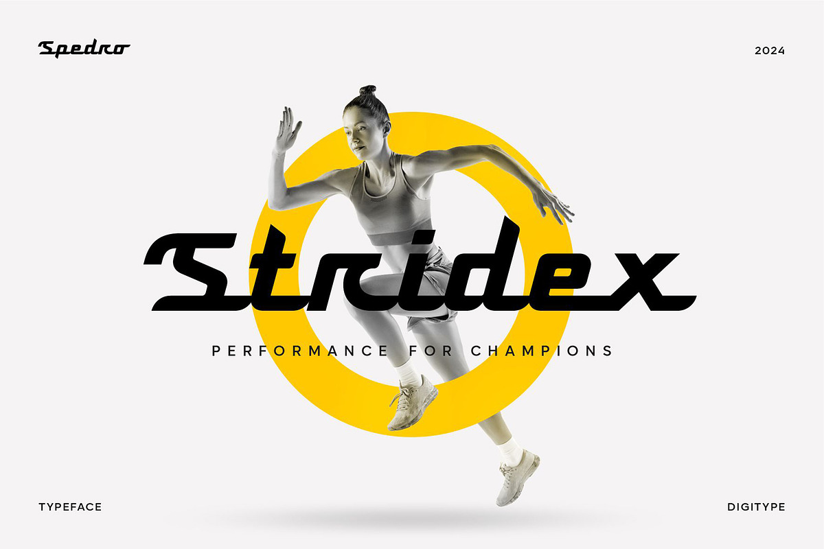 Spedro | Sporty Script Font, a Script Font by Digitype Studio (Photo 2 of 11)
