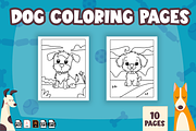 Printable Dog Coloring Pages for Kid, an Animal Illustration by Sultana177 (Thumbnail 2 of 3)