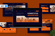 Competitive Advantage - Business Key, a Presentation Template by Deepslide Studio (Thumbnail 1 of 6)