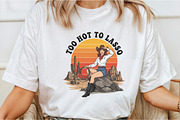 Too Hot To Lasso Cowgirl PNG, an Illustration by DreamCafeArt (Thumbnail 2 of 7)