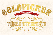 Goldpicker, a Font by TypeFaith Fonts (Thumbnail 1 of 5)