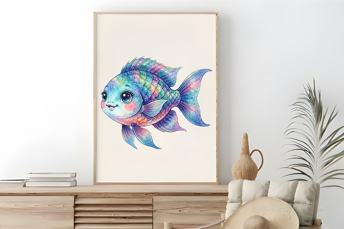 Watercolor Exotic Fish PNG Clipart, an Animal Illustration by RobertsArt (Photo 7 of 7)