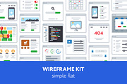 UX Wireframe kit, a Wireframe Template by Mir store (Thumbnail 1 of 4)