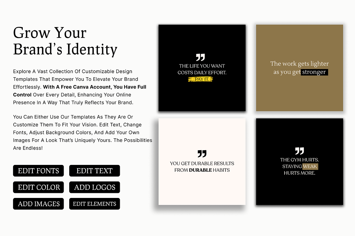 50 POSITIVE INSTAGRAM TEMPLATE, a Social Media Template by RB Boutique (Photo 7 of 9)