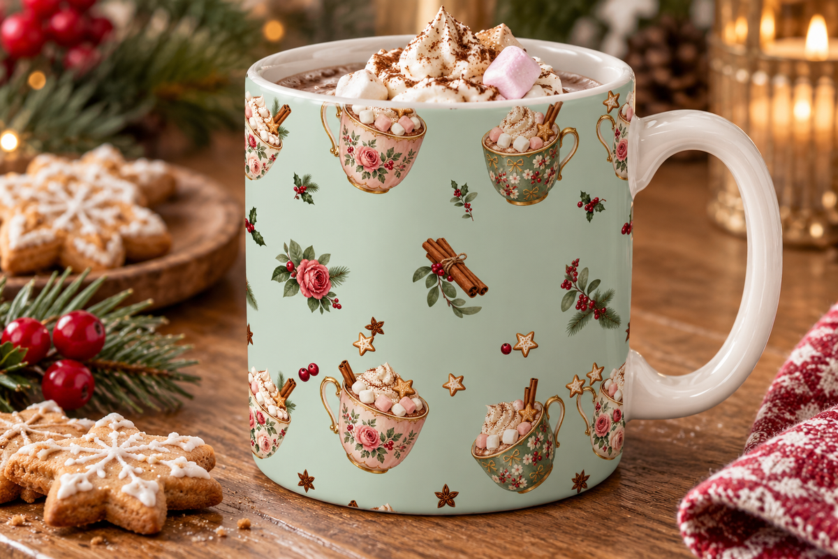Gingerbread Atelier Seamless Pattern, a Pattern Graphic by Colorsfav (Photo 3 of 7)
