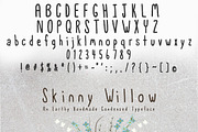 Skinny Willow Earthy Handmade Font, a Sans Serif Font by Lone Star I&D (Thumbnail 5 of 5)