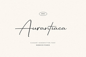 Aurantiaca Signature Font