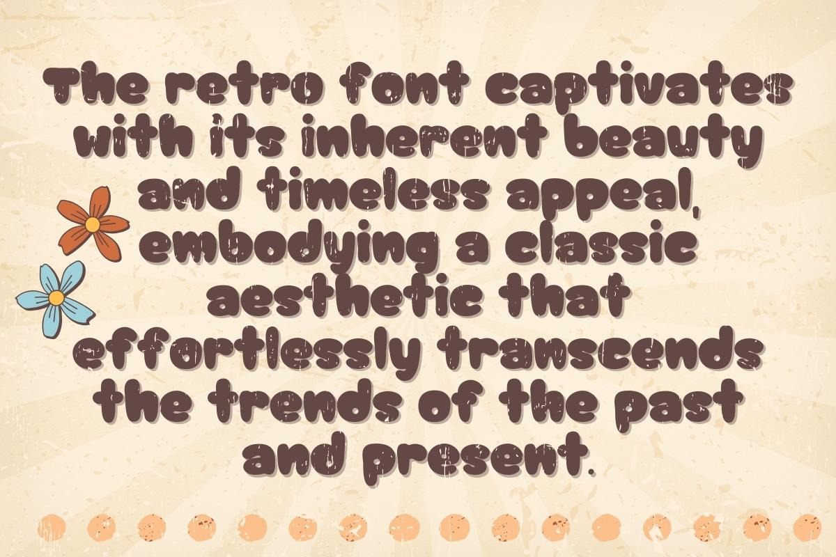 Groovy Retro Glyphs - Handwritting, a Handwritten Font by Charmingbear59.design (Photo 3 of 5)