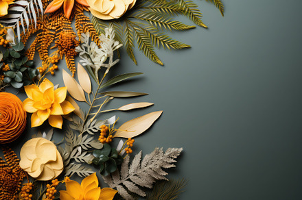 Summer leaves background with a vari, a Photo by SaroStock