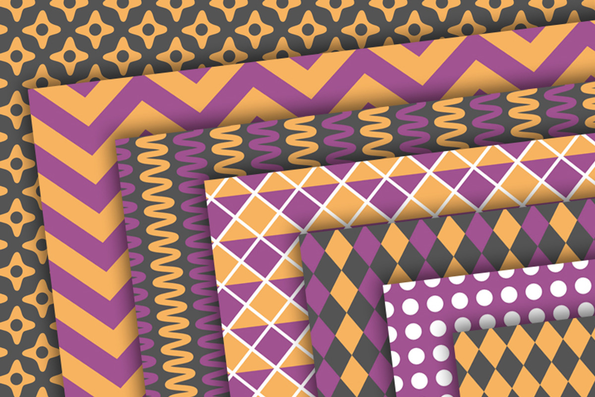 Halloween Digital Papers preview 3