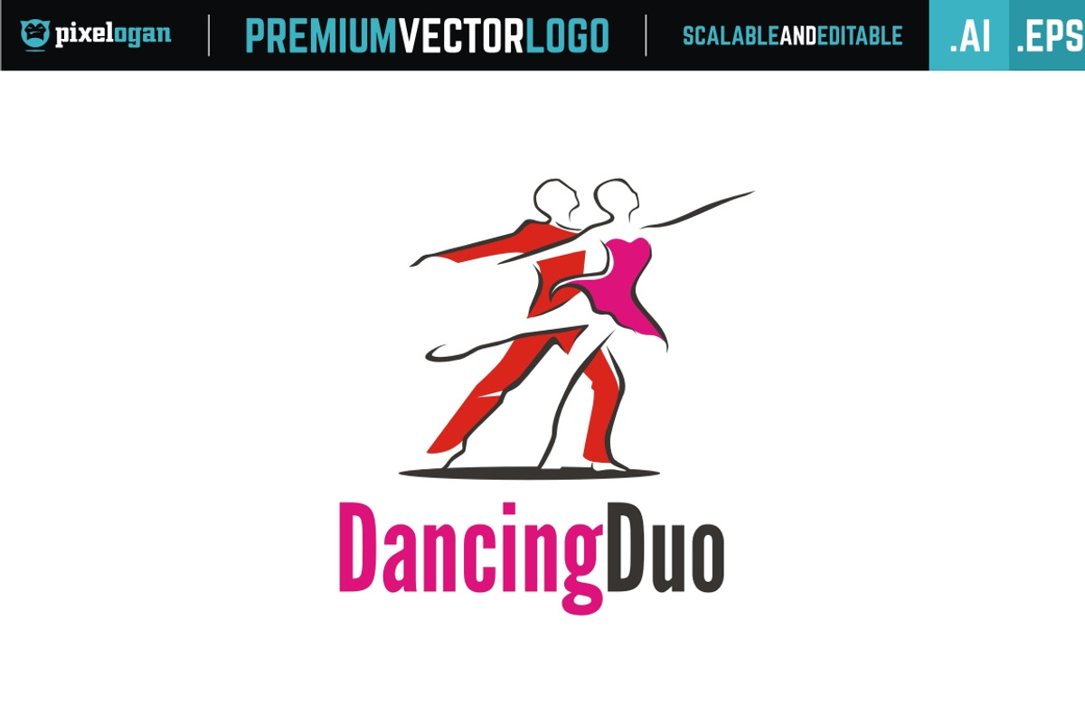 Dancing Duo Logo, a Branding & Logo Template by pixelogan (Photo 1 of 2)