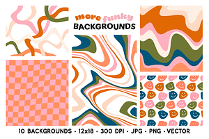 More Funky Backgrounds Bundle