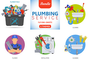 Plumbing Service Themes, a Work Illustration by TAlex