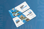 Simple Blue Hotel - Gift Voucher, a Print Template by AQR Studio (Thumbnail 2 of 2)