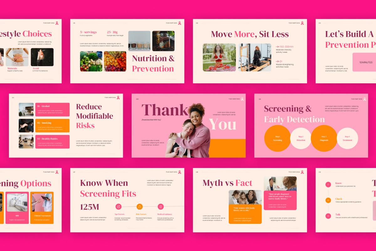 Breast Cancer Prevention Keynote, a Presentation Template by Loin Studio (Photo 4 of 4)