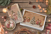 Christmas Vintage Snowmen, a Decorative Illustration by Otry Art (Thumbnail 9 of 17)