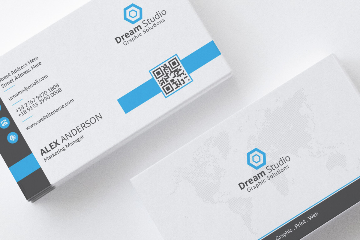 Creative Modern Business Card, a Business Card Template by DreamStudio-eg (Photo 4 of 5)