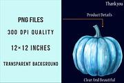 Watercolor Pastel Pumpkin Clipart, an Illustration by SinaCreation (Thumbnail 4 of 5)