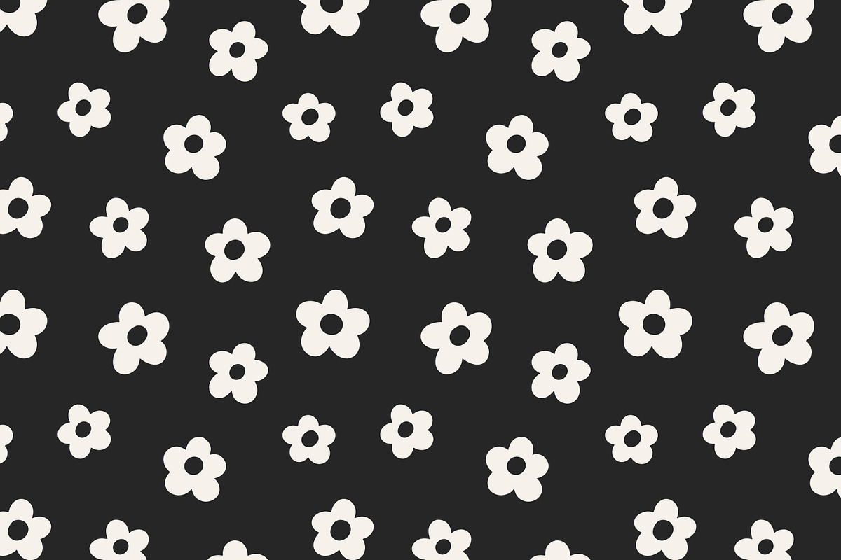 Floral seamless daisy patterns set, a Pattern Graphic by Good Studio