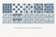 Indigo Sea Marine Watercolor Pattern, an Animal Illustration by YarovaArt (Thumbnail 4 of 12)