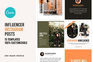 Influencer Instagram CANVA Templates