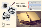 Ink Lettering Sketchbook Mockup, a Books & Magazine Mockup by Seamless and more stuff (Thumbnail 3 of 3)