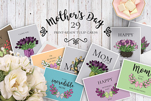 29 Mother's Day tulip cards