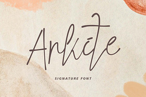 Arkite, a Handwritten Font by Yoga Letter