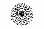 Mandala Art Line Drawing Pack Set, an Illustration by yasushie (Thumbnail 8 of 11)