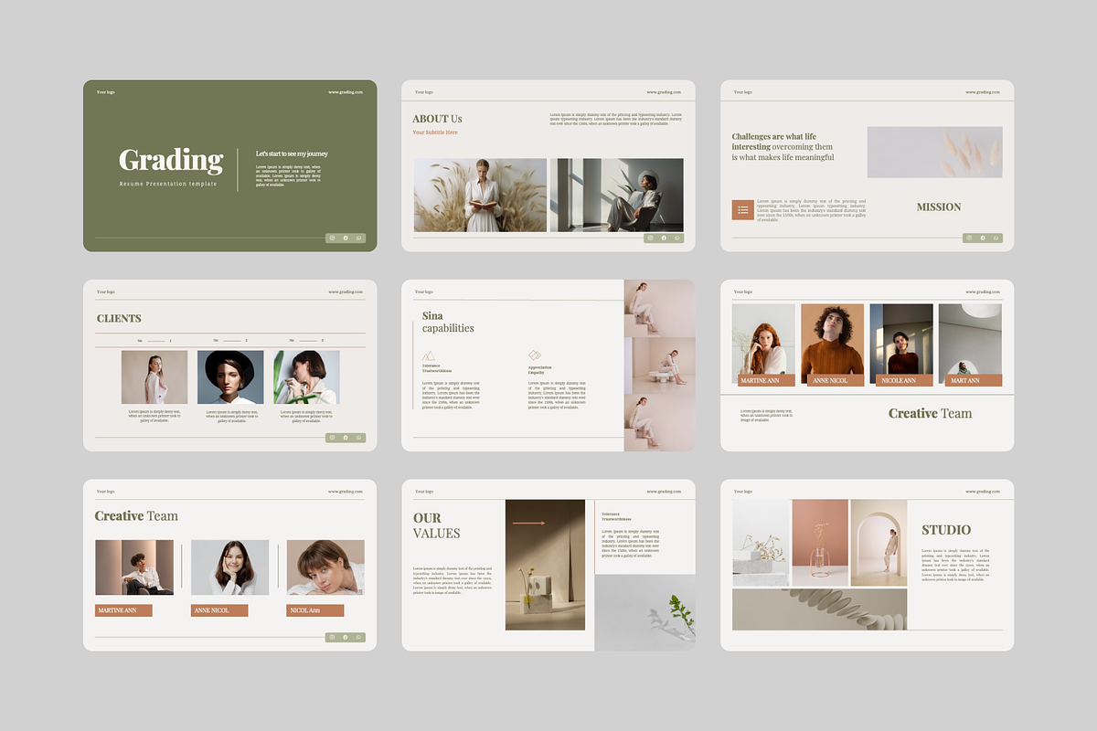Resume and Portfolio PowerPoint, a Presentation Template by Premast (Photo 3 of 5)