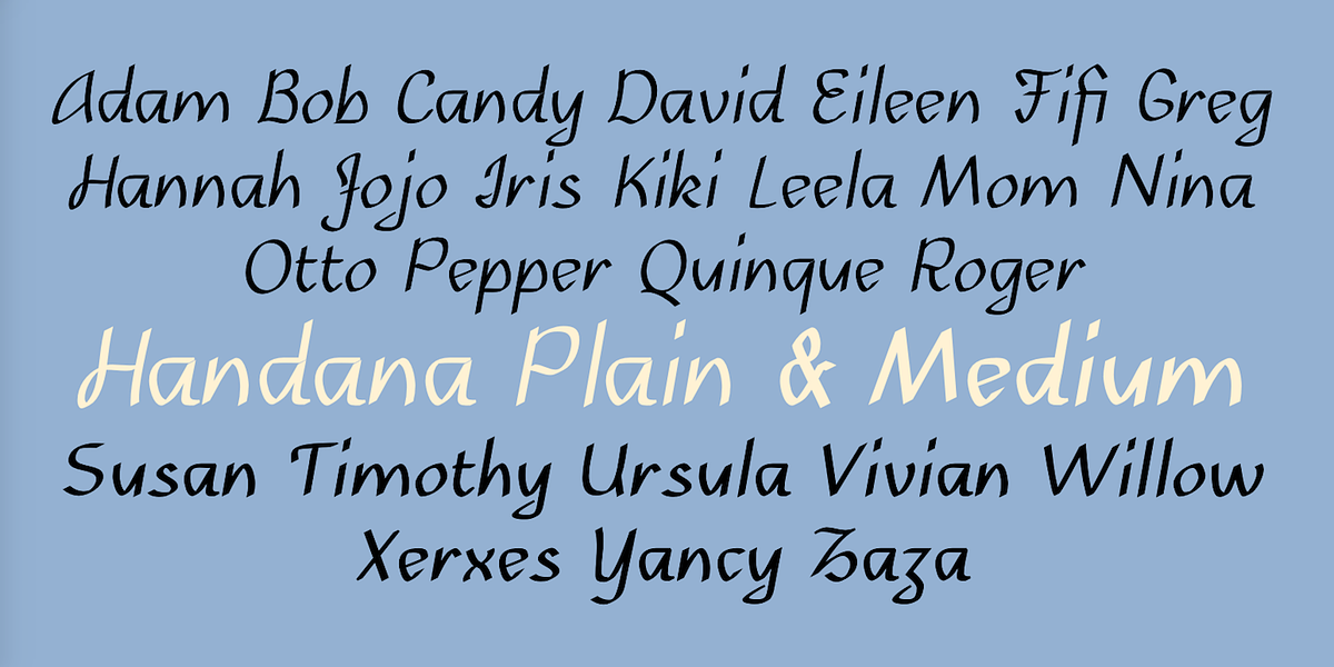 Handana, a Handwritten Font by Ingrimayne Type (Photo 7 of 9)