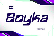 CS Boyka – Techno Font, a Sans Serif Font by Craft Supply Co. (Thumbnail 1 of 8)