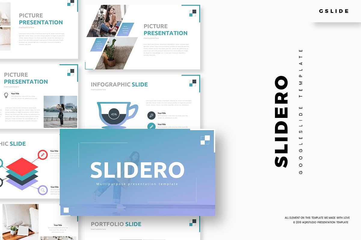 Slidero - Google Slide Template, a Presentation Template by AQR Studio